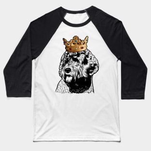 Portuguese Water Dog King Queen Wearing Crown Baseball T-Shirt